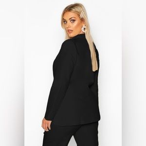 Black double breasted blazer